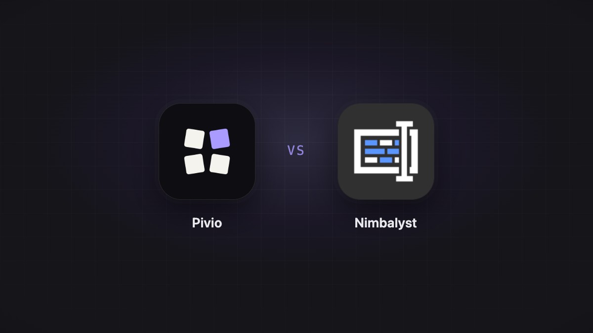 Pivio and Nimbalyst logos side by side